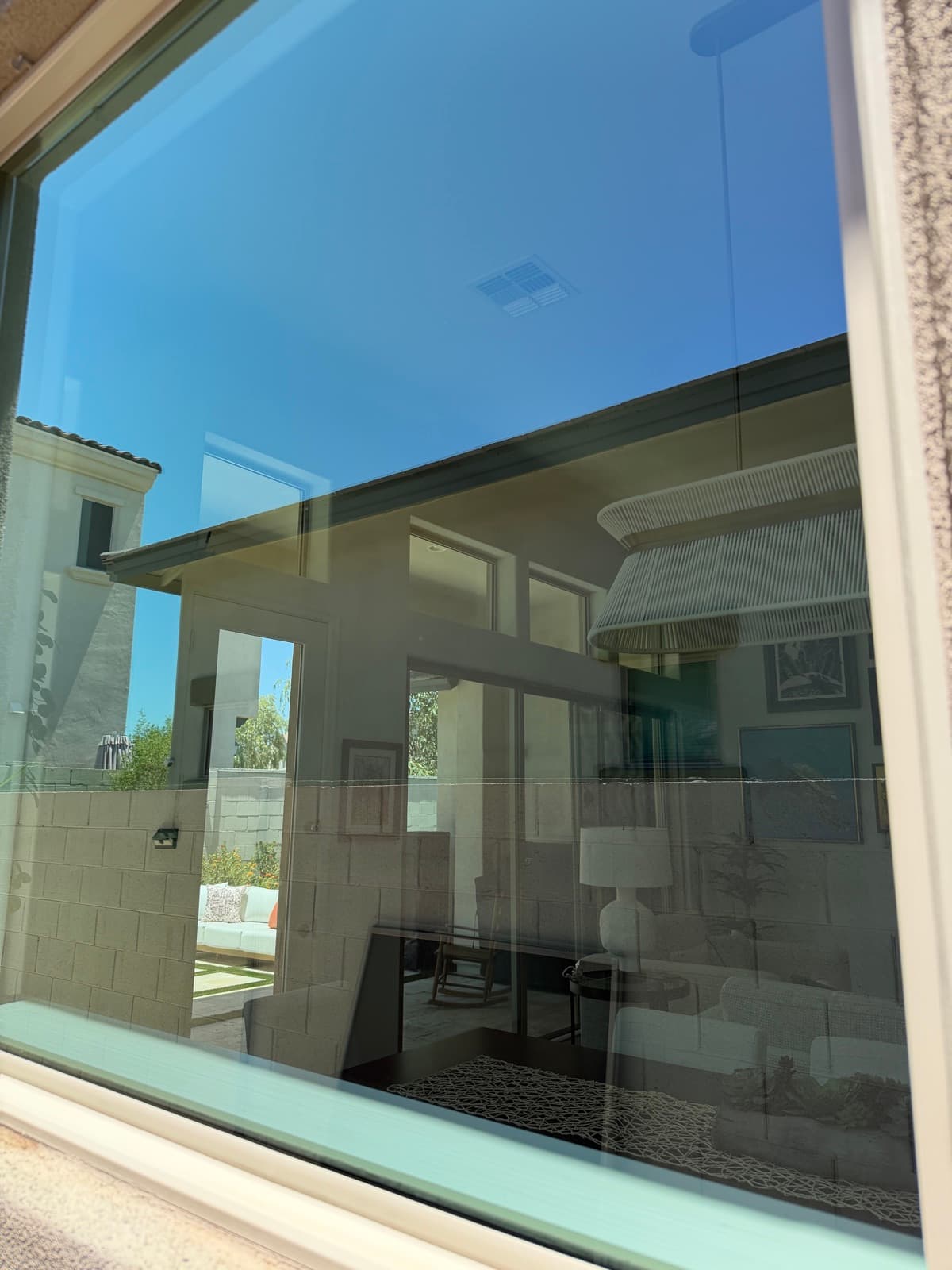 The same window crystal clear after post-construction detailing