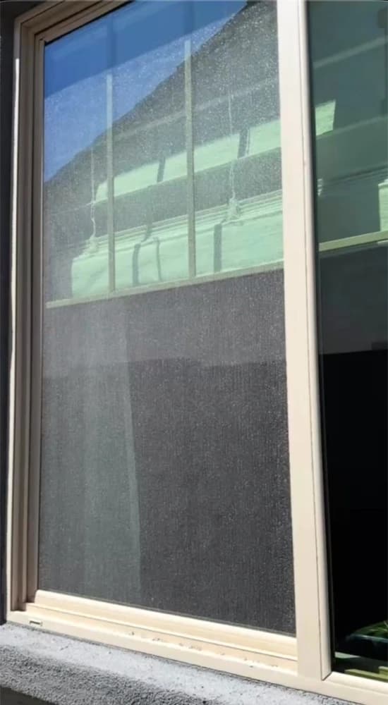 Dusty Arizona window before Valley Shine Pro cleaned it