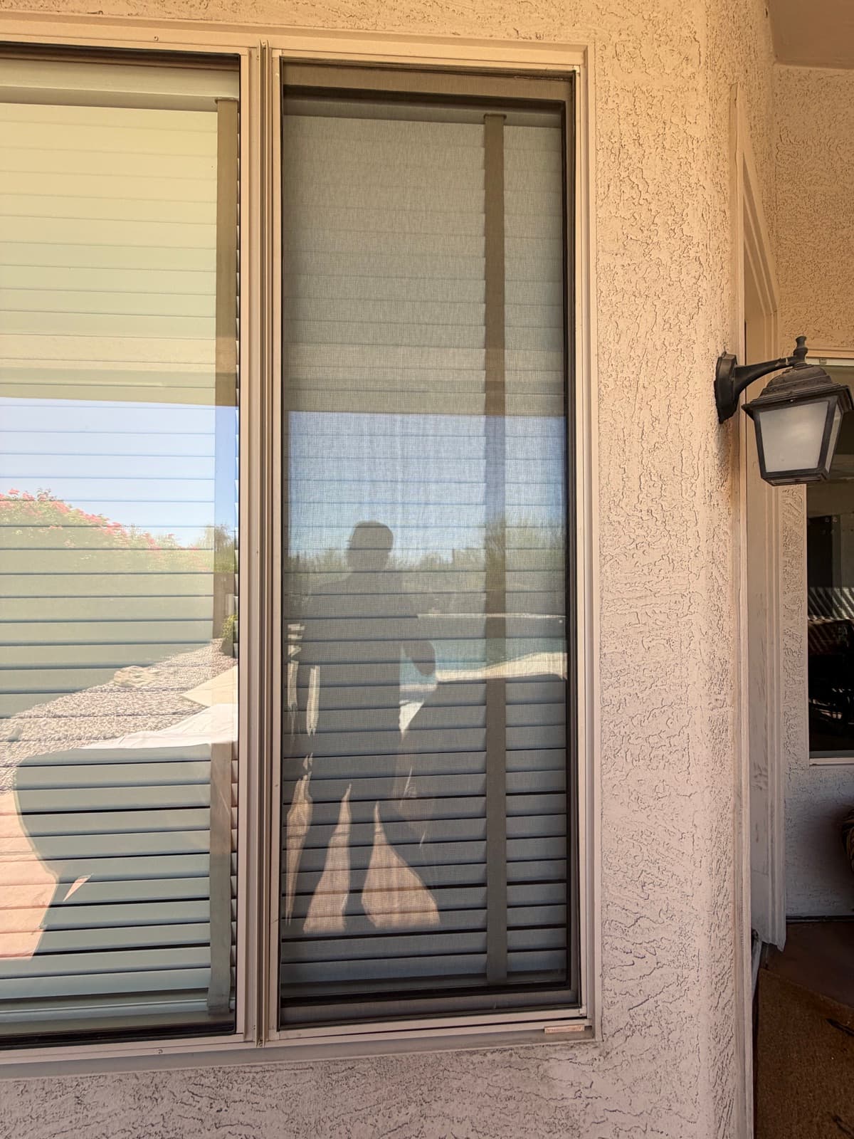 Clean screens matched to the existing windows