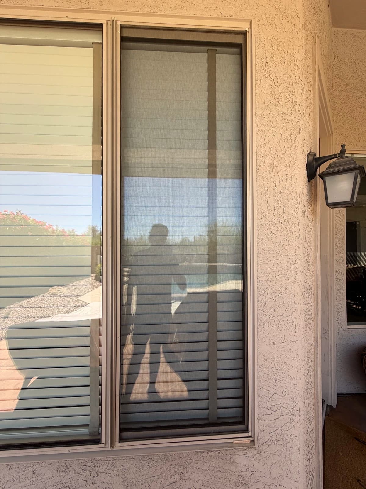 Clean screens matched to the existing windows