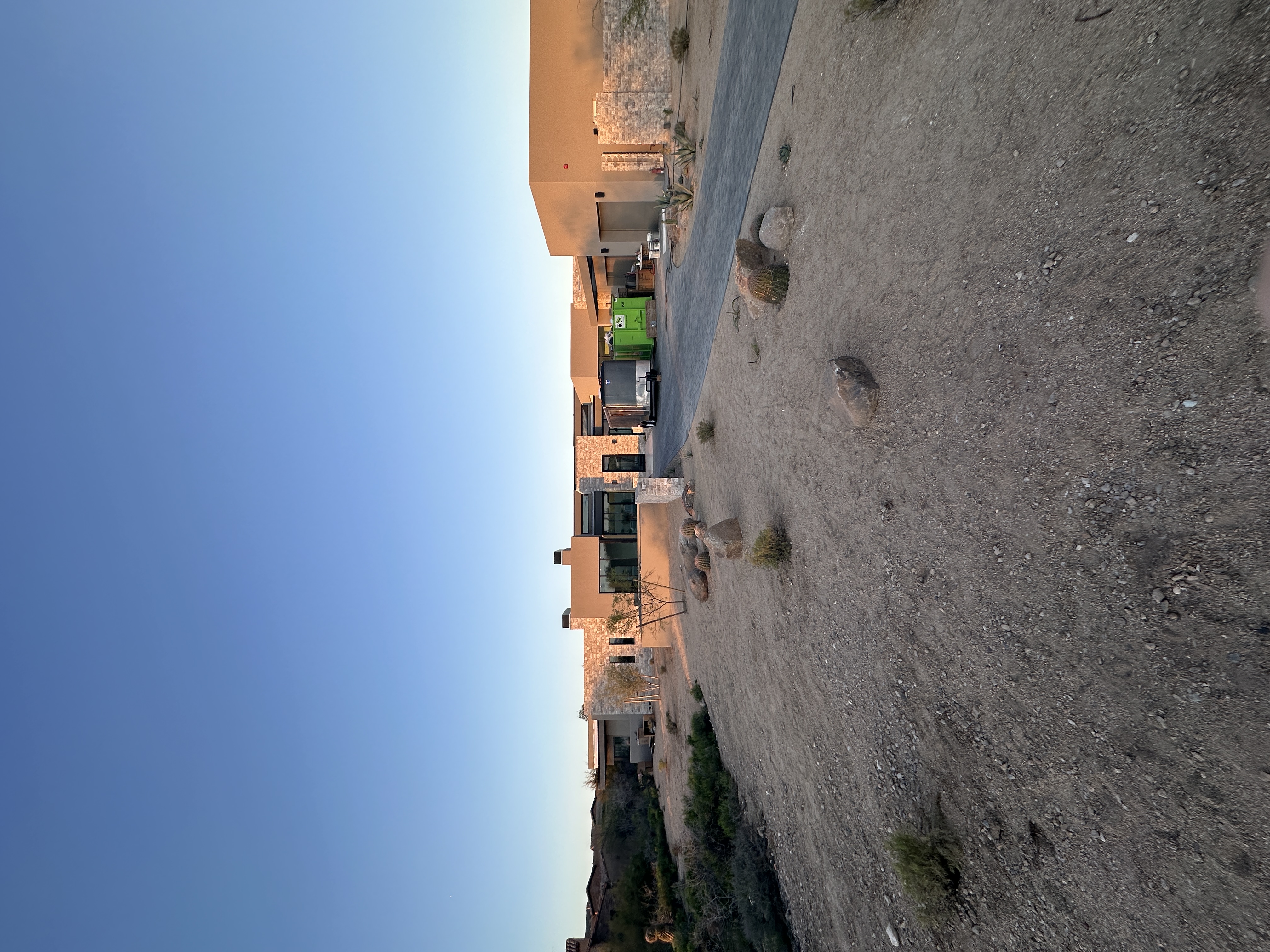 Construction site before cleanup