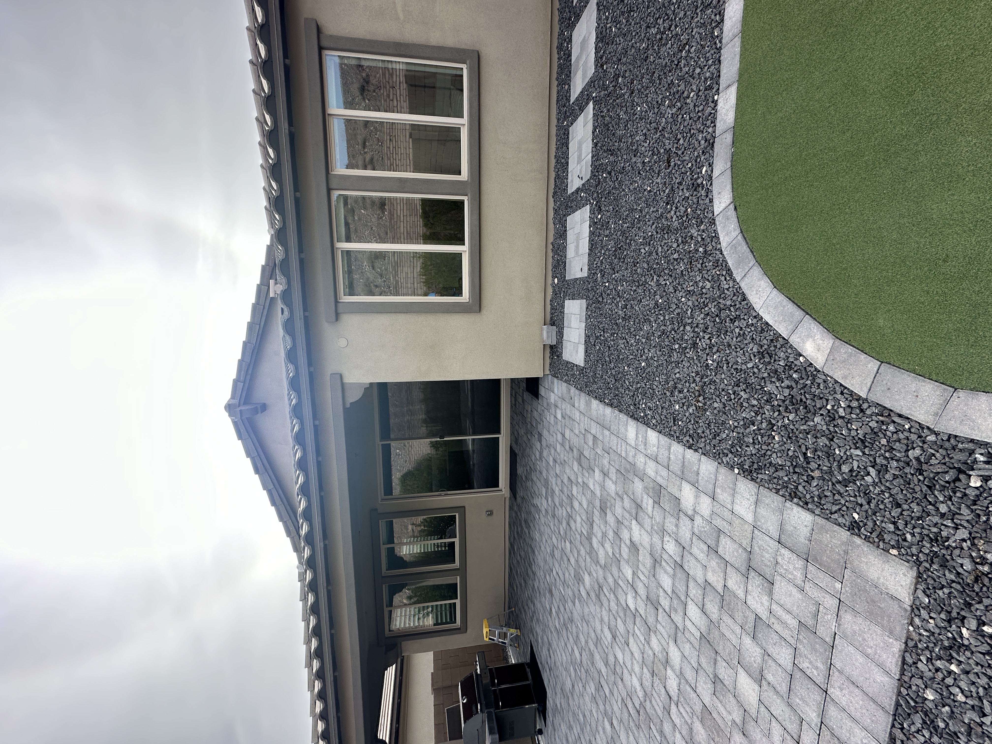 Clean home exterior after pressure washing